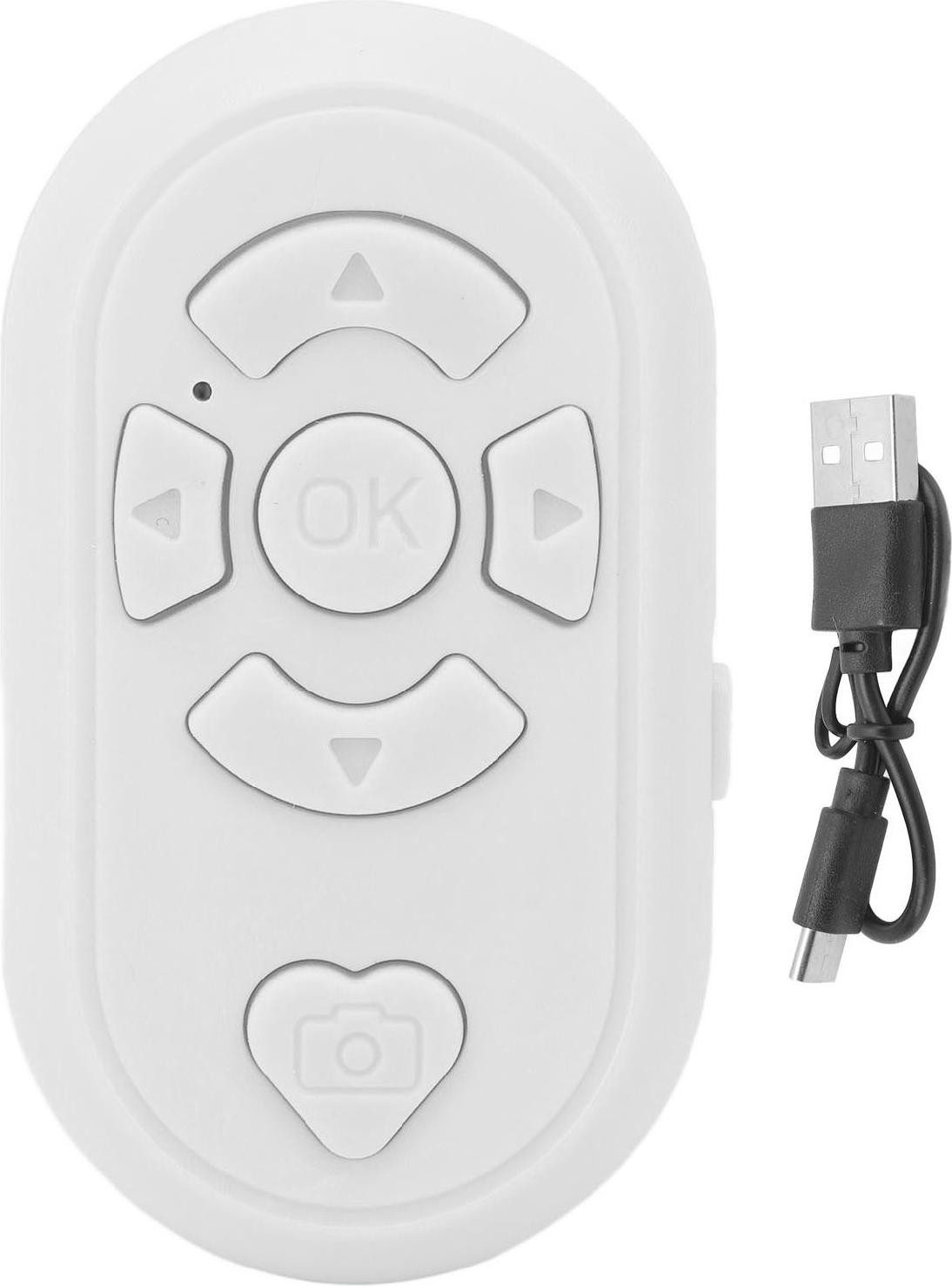 Gistuch Draadloze Bluetooth 4.0 Afstandsbediening voor Selfie's, Wit
