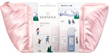 KERASILK Essentials Repairing Set 2026 coffret para cabelo seco a danificado . Essentials Repairing Set 2026