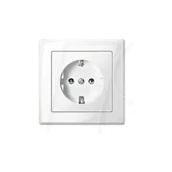 EL ME SD SET - M-SMART, Steckdose, 1-fach, polarweiß, glänzend