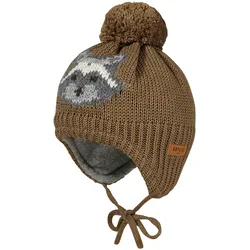 maximo Winter-Strickmütze Waschbär, braun | mehrfarbig, 49