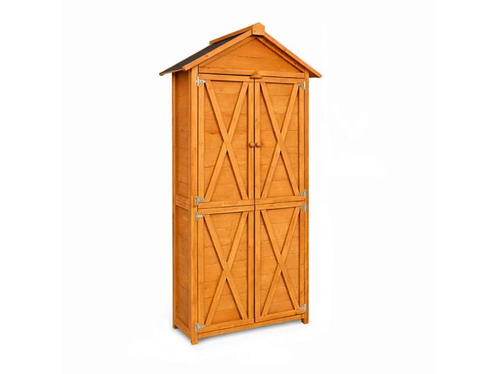P & B Werkstattschrank, Braun, Holz, Akazie, 88x45.5x168 cm, Freizeit & Co, Heimwerken, Werkstatteinrichtung, Werkbänke