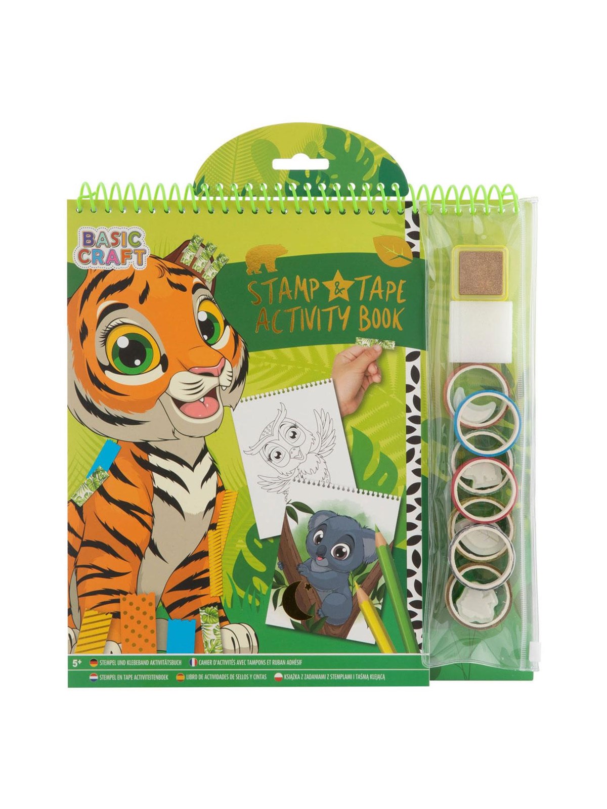 Grafix Stamp and Tape Activity Book - Tiger