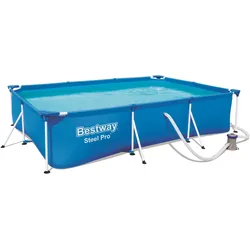 Bestway, Pool, Swimming Pool Set Steel Pro Rectangle (300 x 201 x 66 cm)