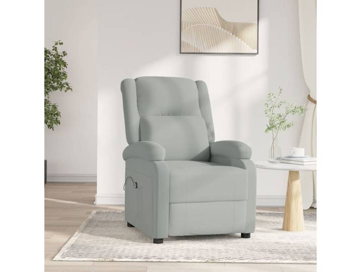 furnicato Relaxsessel Elektrischer Fernsehsessel 70x93x98 cm Hellgrau, Elektrischer Relaxsessel mit Fernbedienung und 3 Liegepositionen