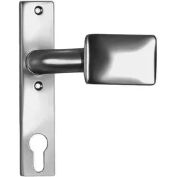 Amf, Möbelausstattung, Türknopf-Kurzschild 486Z fest Aluminium F1 / naturfarbig Vierkant 8 mm (1 Stk.)