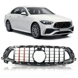 Kühlergrill GT Rot/Carbonoptik passend für Mercedes-Benz C-Klasse W206 ab 2021