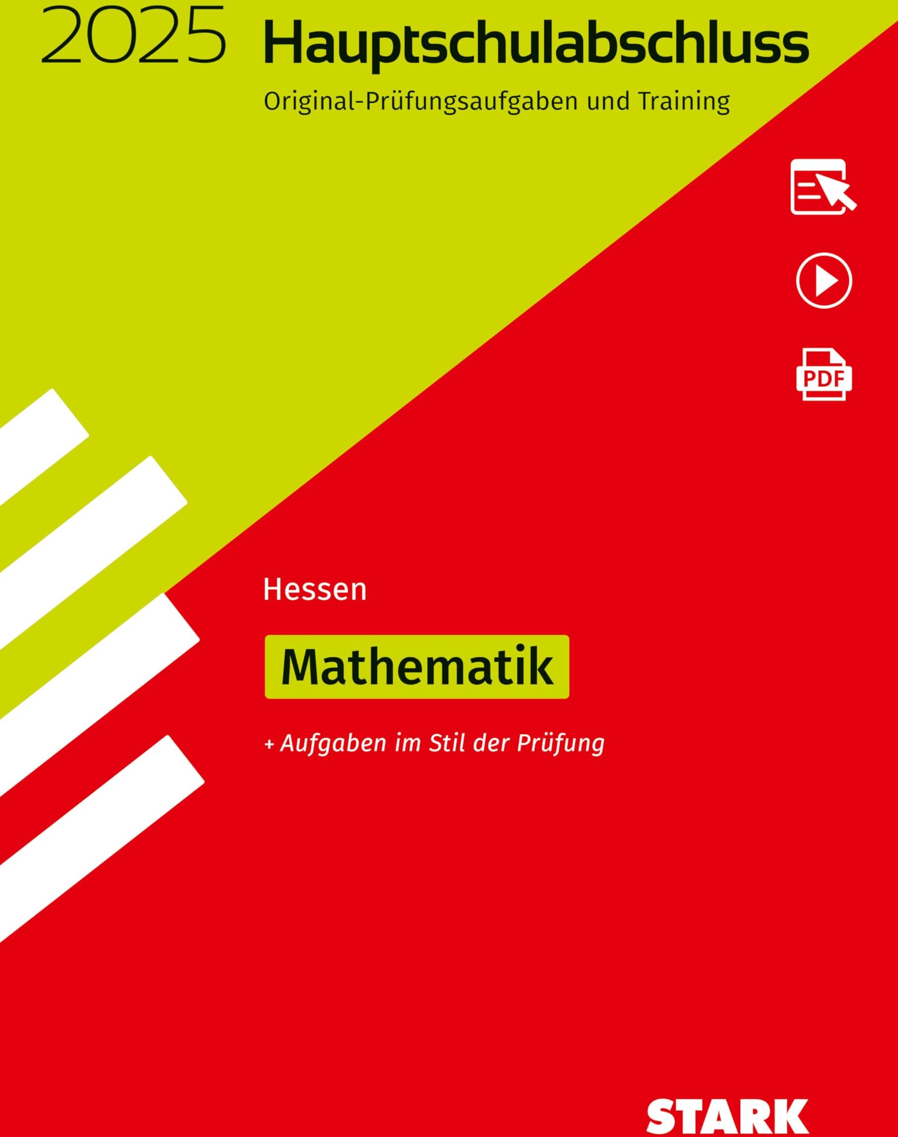 STARK Original-Prüfungen und Training Hauptschulabschluss 2025 - Mathematik - Hessen - Preis vom 02.10.2026 23:42:20 h