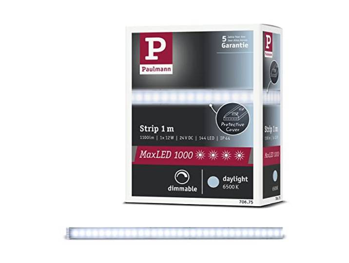 Paulmann MaxLED 1000 Stripe 1m DL IP44 6500K 12W Silber