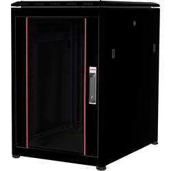 ROLINE 19-Zoll Netzwerkschrank Pro 16 HE, 600x800 BxT Glastür schwarz 26.21.0217