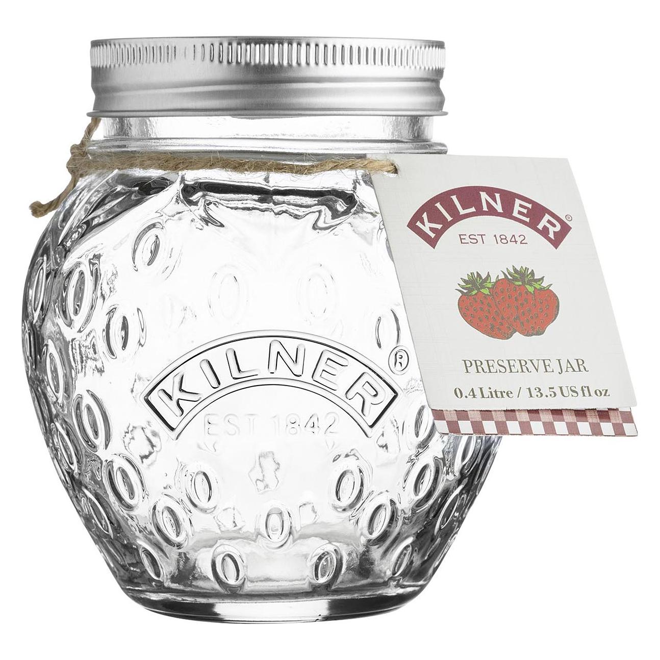 Kilner Marmeladenglas 'Erdbeere' (1 Stk., 0.40 l) (65025582) Mindestbestellmenge: 6 Stück