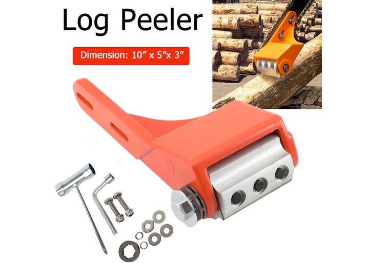 Machine à écorcer les grumes, écorceuse de bois, écorceuse à entraînement par chaîne de tronçonneuse, lame d'écorceuse de grumes, arbre de lame, accessoire d'écorçage pour tronçonneuse