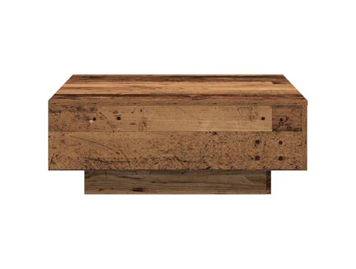 KTHLBRH Couchtisch Altholz 80 x 80 x 31 cm Technisches Holz, minimalistisches Design, einfache Montage, stabil und langlebig