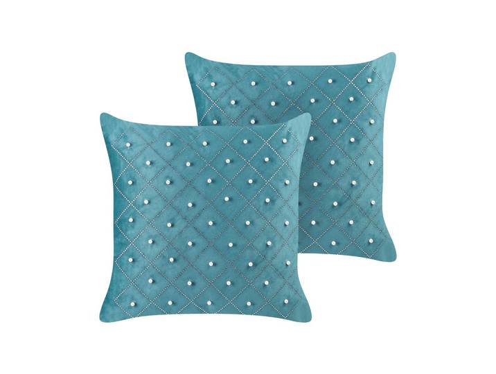 DEKOKISSEN 2er-Set Blaugrün 45/45 cm Yarrow