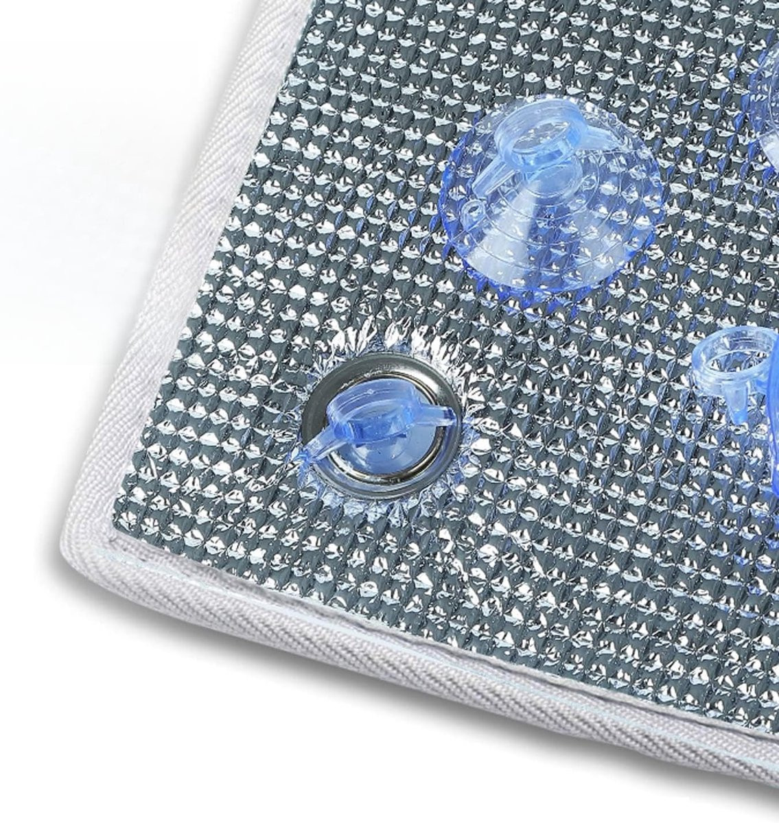 Zonwerende Raamfolie met Dubbelzijdig Aluminium voor Warmte Regulatie, Zilver, 60 x 150 cm