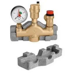 Caleffi Kesselsicherheitsgruppe 1" 3 bar mit Isolierung bis 50 kW