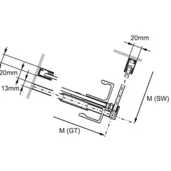 Hüppe Xtensa Ergänzungsset Nische - Hüppe
