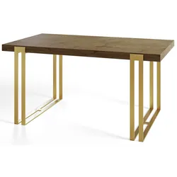 ESSZIMMERTISCH ROSA 200X90X77 cm, Farbe: LEFKAS, mit Metallbeinen in Farbe Gold
