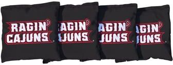 Skip's Garage Louisiana Ragin Cajuns Black Cornhole Bags