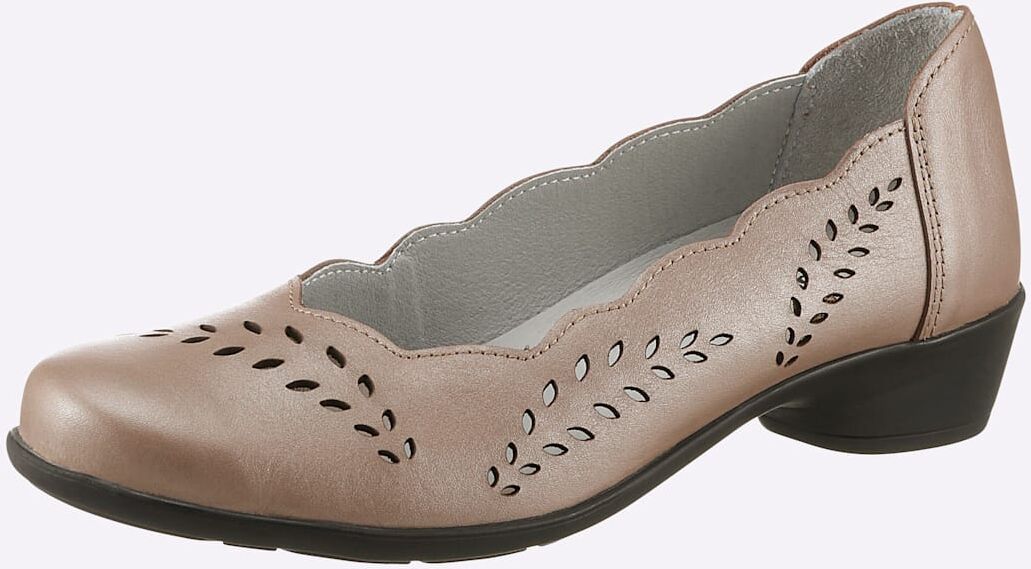 Pumps CASUAL LOOKS, Damen, Gr. 38, beige, Glattleder, Schuhe Pumps beige 38