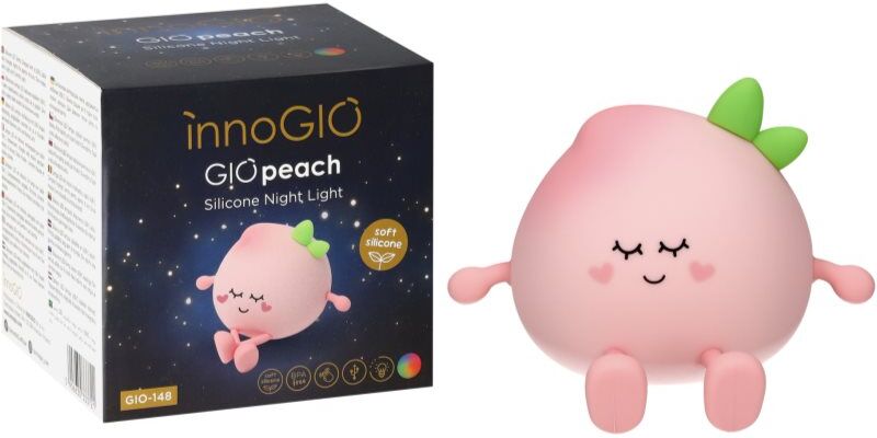 innoGIO GIOpeach dimmable LED lamp for kids 1 pc