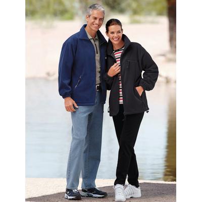 Fleecejacke CLASSIC, Damen, Gr. 40/42, schwarz, 100% Polyester, unifarben, Jacken Fleecejacke