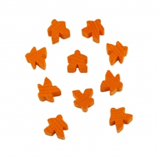 Hans im Glück Carcassonne - Meeple - 10er-Set - HOLZ orange 293428