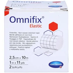 Hartmann, Pflaster, Omnifix elastic 2,5cmx10m Rolle, 2 St PFL (2x)