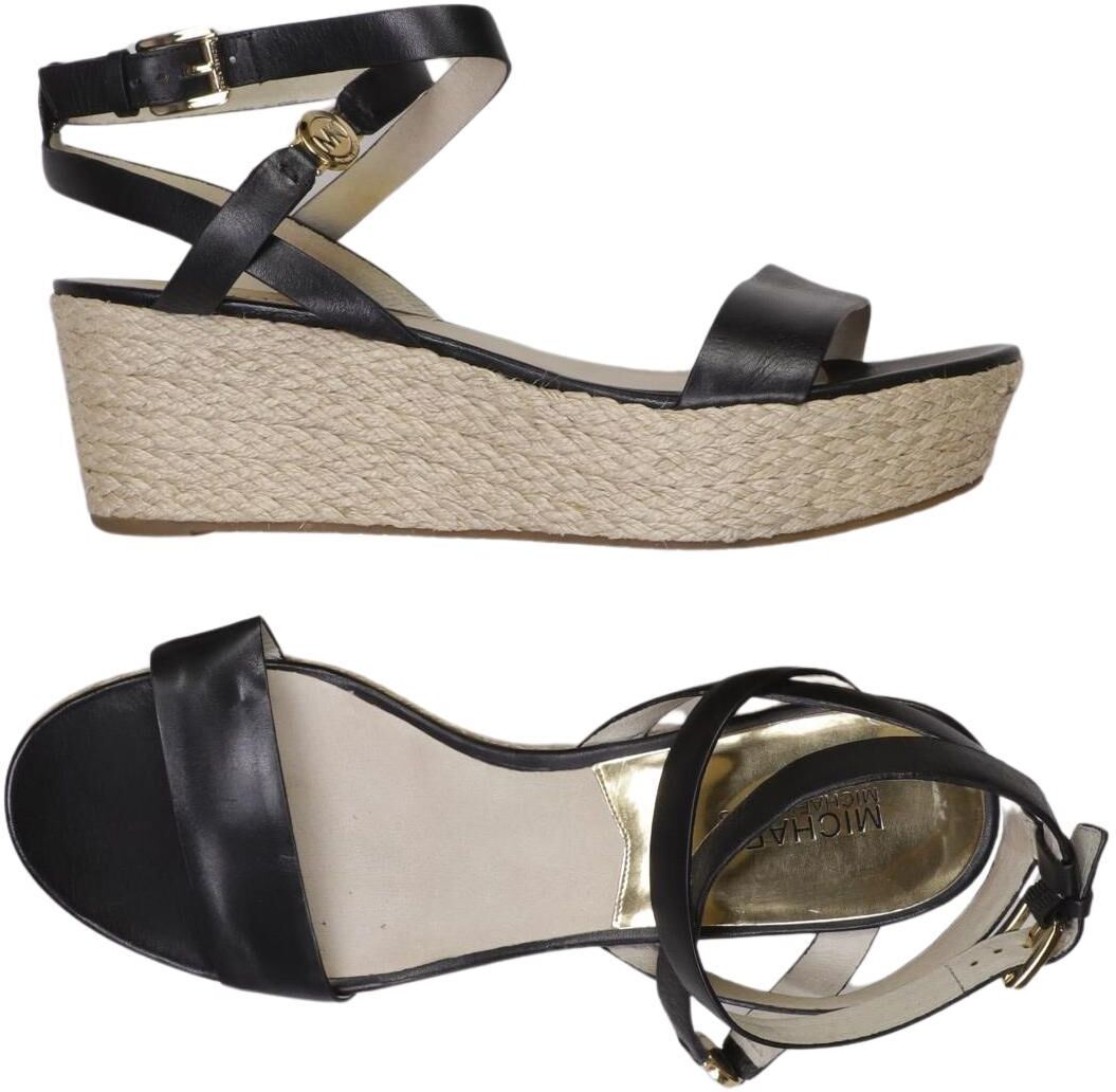 Michael Michael Kors Damen Sandalen, Schwarz, Gr. EU 39, Leder - Second Hand