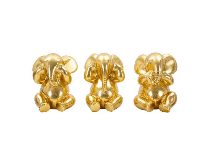 SKULPTUR Kunststoff, Gold
