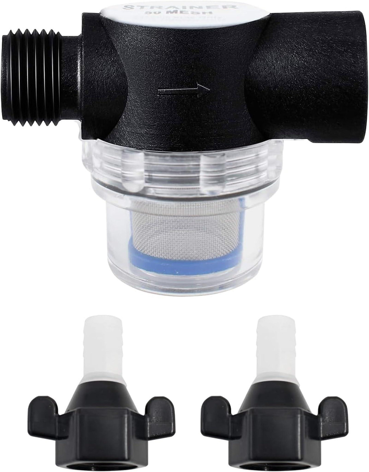 Dripio Waterfilter met fijnfilter van roestvrij staal voor pompen en campers