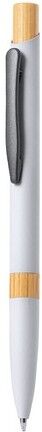 Stylo en Aluminium et Bambou Personnalisé - Lantasker bambou aluminium blanc