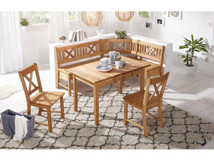 Eckbankgruppe komplett 'Hannover' Wildeiche geölt