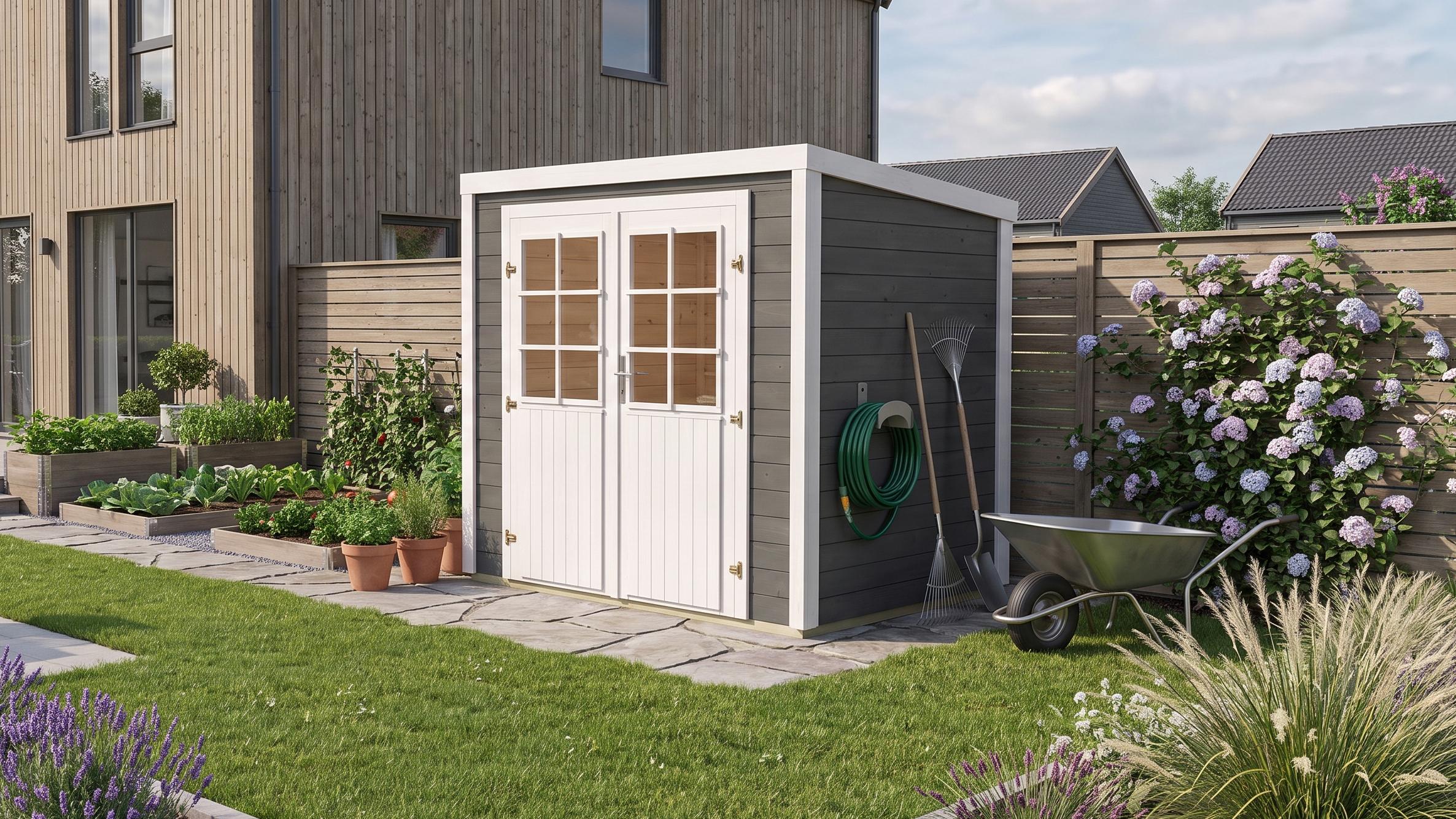 weka Gartenhaus Lugo, BxT 210x150, 19 mm, anthrazit