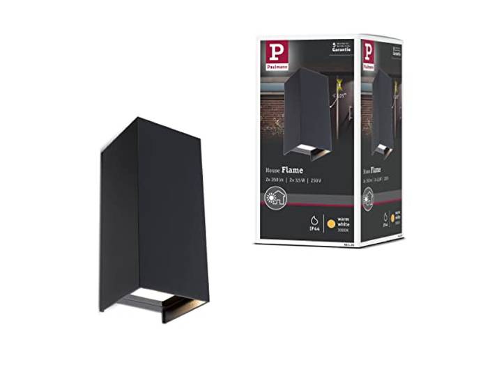 Paulmann LED Wandleuchte Flame 3000K Anthrazit