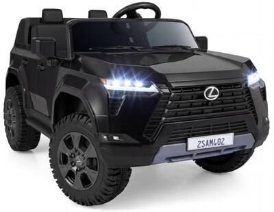 Costway Ride on Car 24V 4WD Licensed LEXUS GX550 Electric Vehicle with Remote for Boys Girls Aged 3+-Black