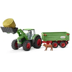 schleich® 42379 FARM WORLD Traktor mit Anhänger