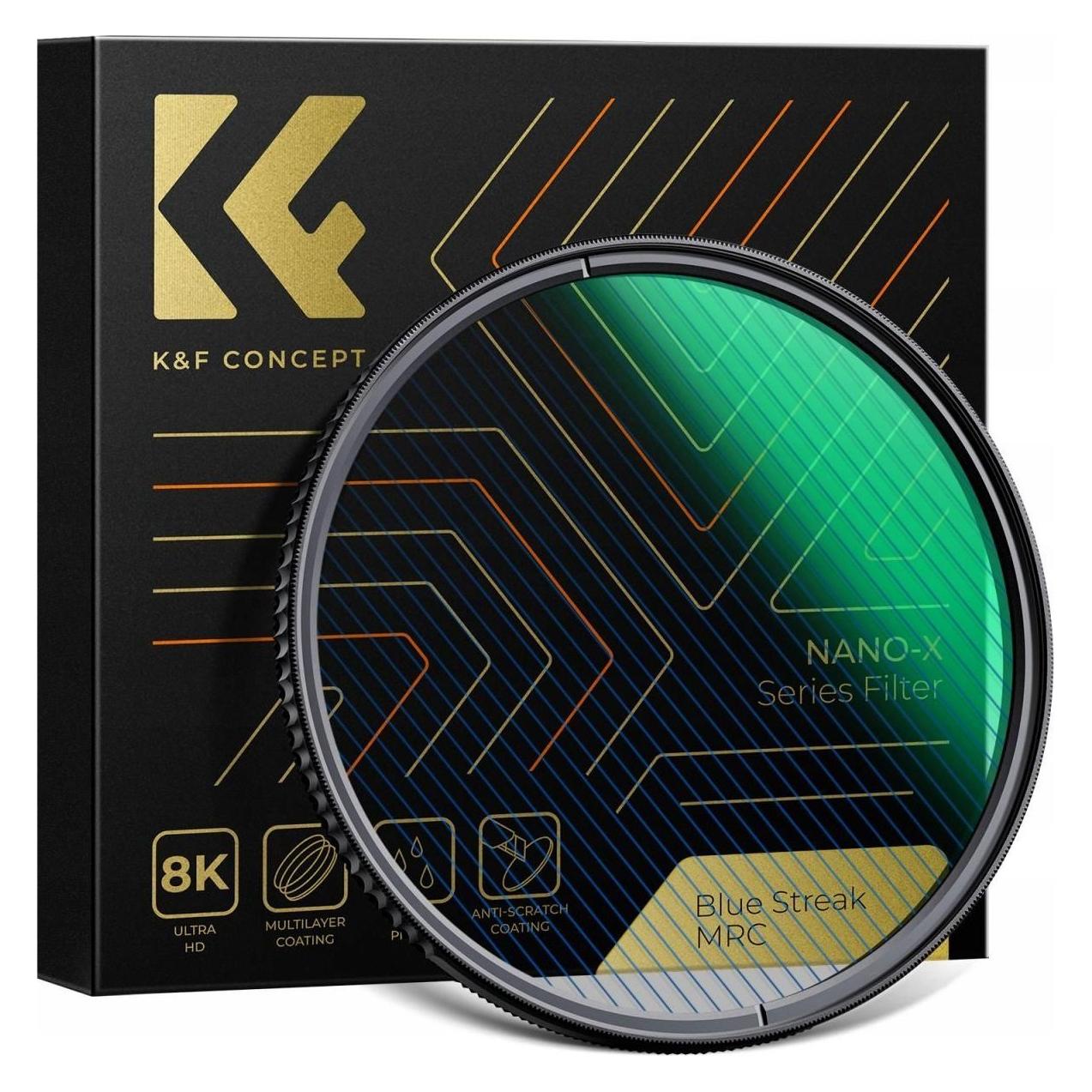 K&F Concept Filtr Kf Filtr Blue Streak Anamorficzny K&f Nano-x Mrc 52mm / Kf01.2095 (52 mm) (37662051)