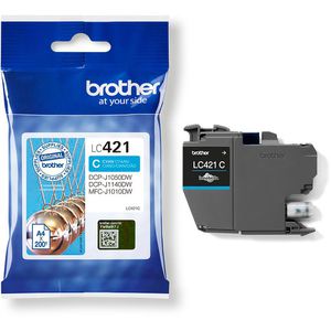 Brother Tinte LC-421C cyan, 200 Seiten