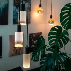 SEGULA LED-Leuchtmittel "LED Zylinder Verlauf matt", Energieeffizienz: G (A-G), transparent, L:21cm Ø:9cm, Leuchtmittel, handmade