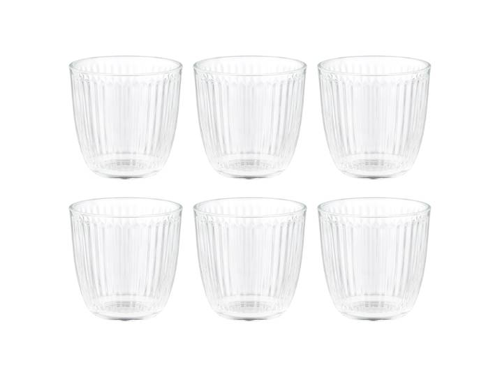 Trinkglas LINEE 6er-Set 9 x 9 x 9cm Durchsichtig/Durchsichtig
