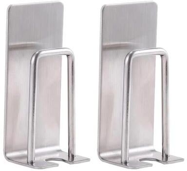 Inspired Deals Stainless Steel Sponge Holder & No Drill Toothbrush Organizer Silver