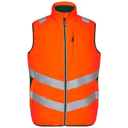 Safety Stepp-Innenweste, orange/grün, Gr. M - orange - M
