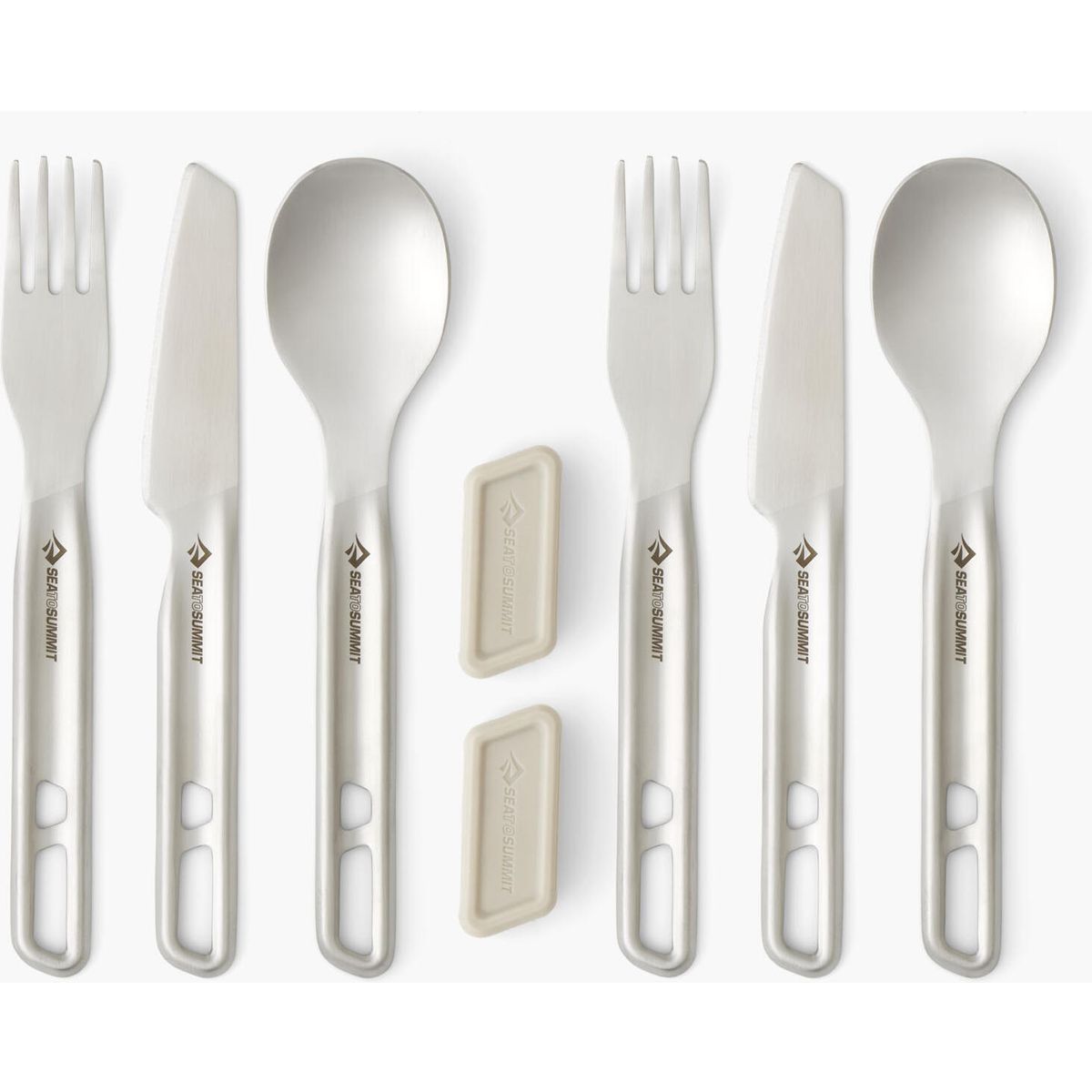 Sea to Summit Detour Stainless Steel Cutlery Set - [6 Piece] stainless steel grey [6 Piece] ACK036021-121802