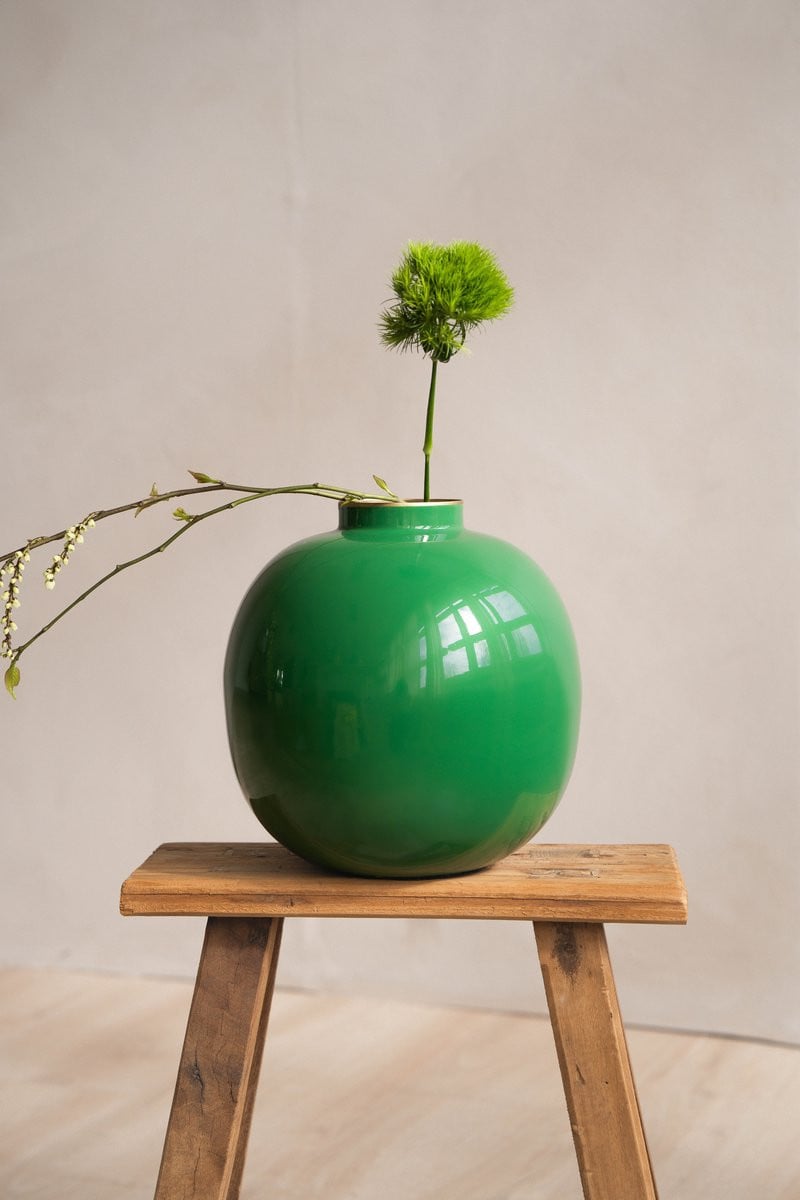 Pip Studio Vaas Groen IJzer 23 x 23 cm