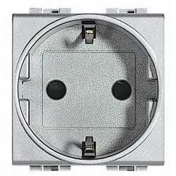 Legrand NT4141AN Schutzkosteckdose mit Steckklemmen für LIVINGLIGHT, Farbe: Tech