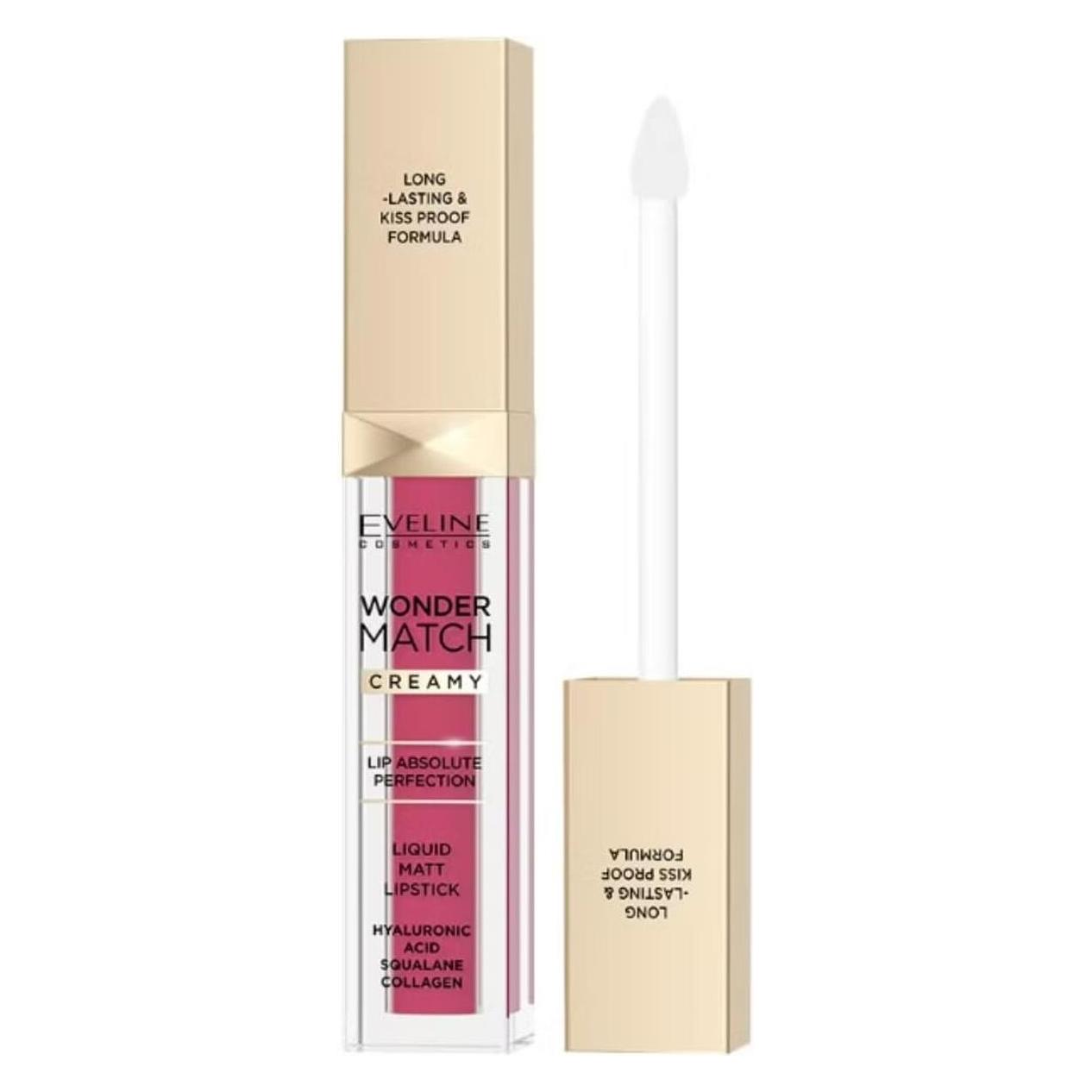 Eveline Wonder Match Matte Liquid Lipstick 10 - 68ml (Berry Rose) (47655128)