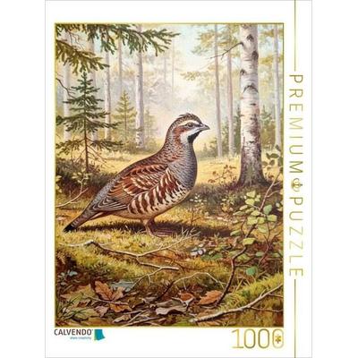 CALVENDO Puzzle Birkhuhn - seltener Vogel als Gemälde | 1000 Teile Lege-Größe 64x48cm Foto-Puzzle für glückliche Stunden