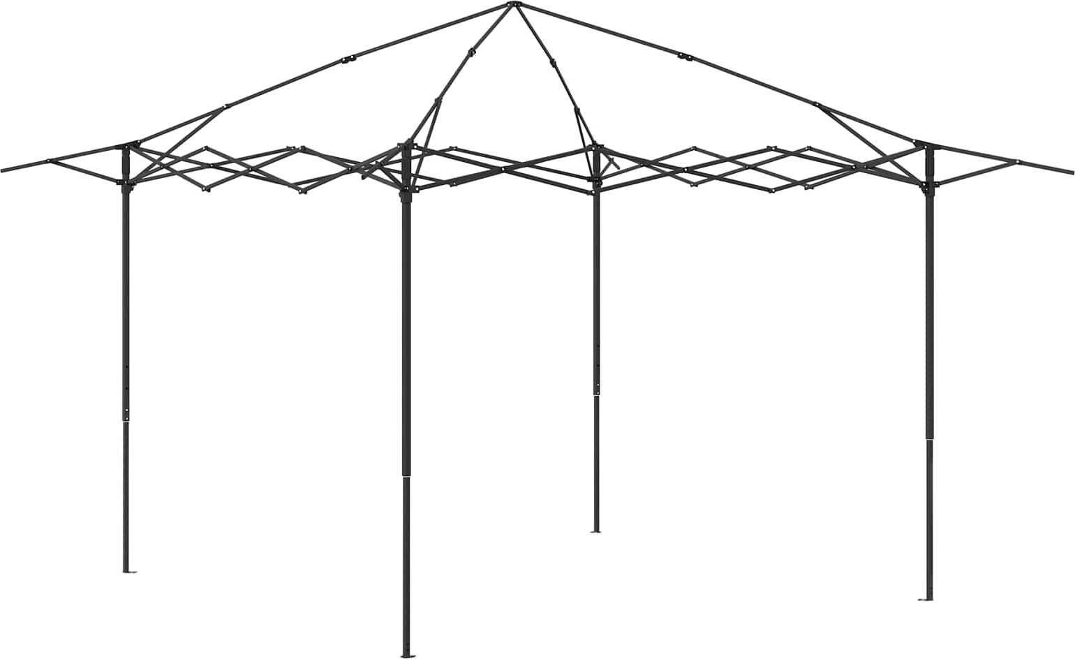 vidaXL Gazebo sans Paroi 4 x 4 m Crème et marron