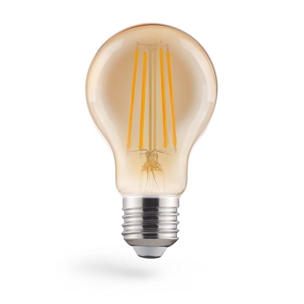 XAVAX LED-filamentlamp E27, 600lm, 8W, vintage-stijl, dimbaar, warm wit