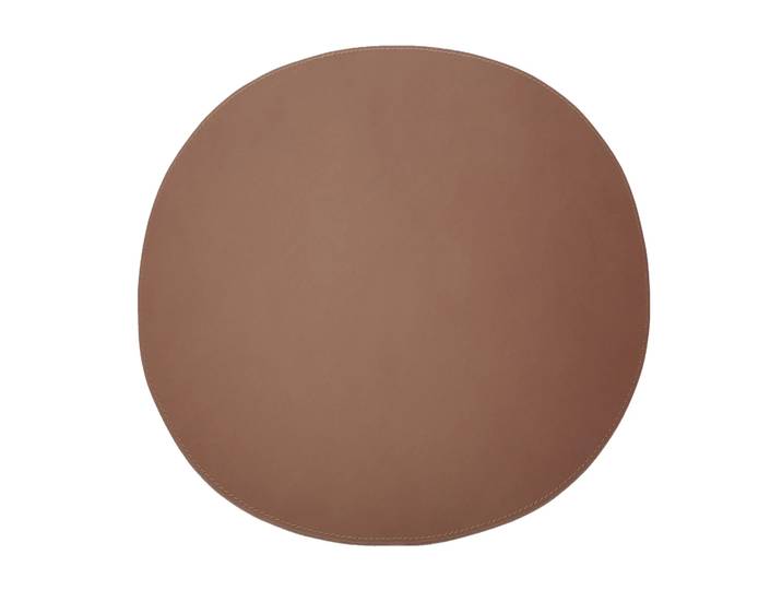 Ørskov Set de table Ørskov cuir rond cognac